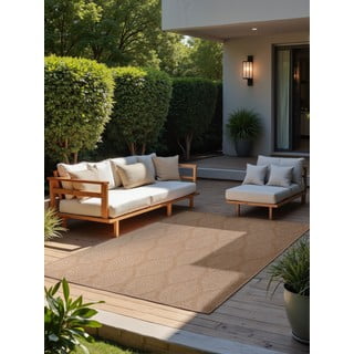 Smėlio spalvos/dramblio kaulo spalvos lauko ir vidaus kilimas 160x230 cm Duet Liora – NORTHRUGS