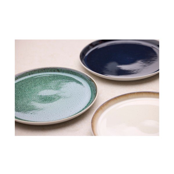 Baltos spalvos/žalios spalvos iš akmens masės lėkštė ø 27 cm Gastro White/Green – Bitz-image-4