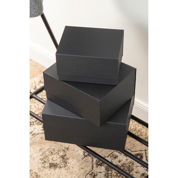 Daiktadėžė iš kartono su dangčiu 3 vnt. Ilse – Bigso Box of Sweden-image-1