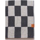 Antracito spalvos/smėlio spalvos iš frote audinio iš organiškos medvilnės vonios rankšluostis 70x133 cm Retro – Mette Ditmer Denmark