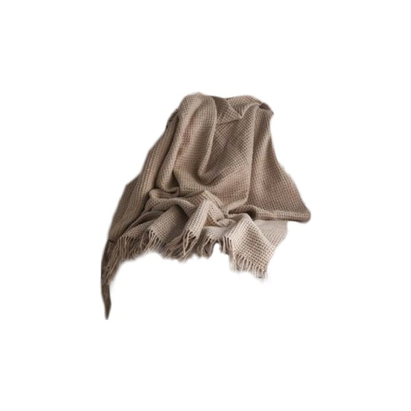 Smėlio spalvos antklodė ir pledas 130x170 cm Brighton – Mijolnir