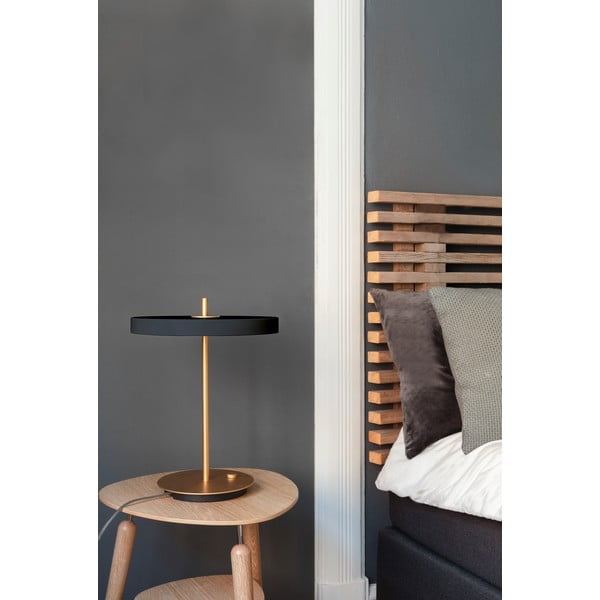 Stalinis šviestuvas antracito spalvos LED su pritemdymo funkcija su metaliniu gaubtu (aukštis 41,5 cm) Asteria Table – UMAGE-image-3