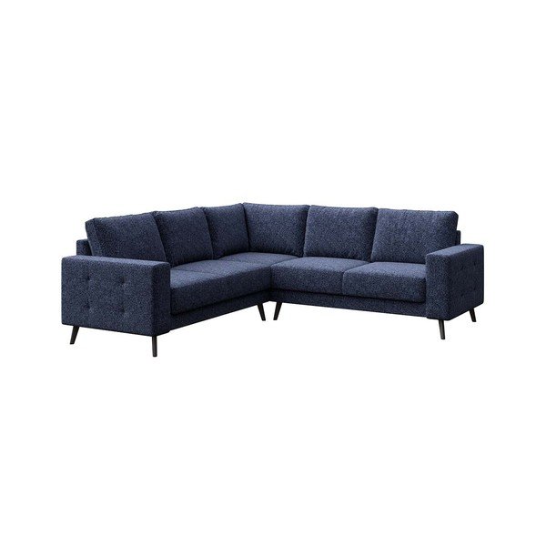 Modulinė kampinė sofa tamsiai mėlynos spalvos Fynn – Ghado-image-2