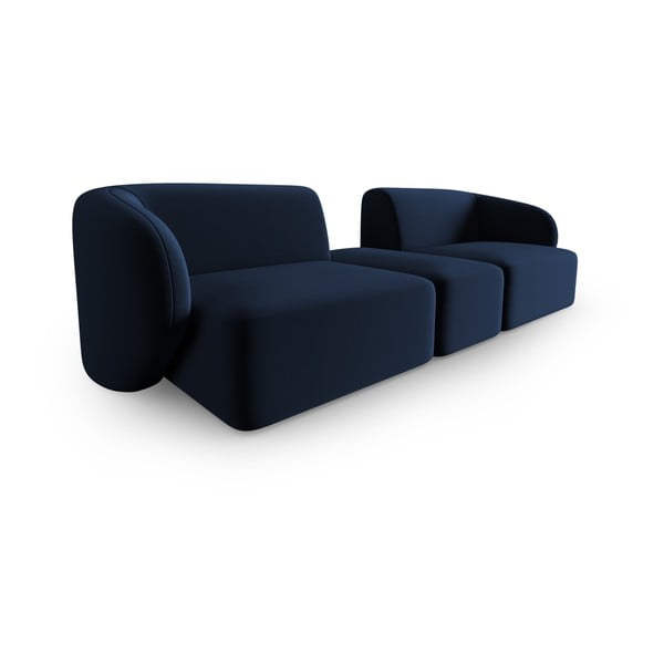 Mėlynos spalvos iš velveto sofa 246 cm Paolo – Milo Casa-image-2