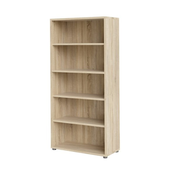 Modulinė knygų spinta natūralios spalvos iš ąžuolo 89x189 cm Prima – Tvilum-image-3