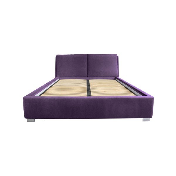 Violetinė dvigulė lova Mazzini Beds Vicky, 180 x 200 cm-image-3