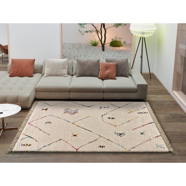 Kreminės baltos spalvos kilimas Universal Ziri, 160 x 230 cm-image-1