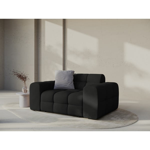 Juodos spalvos sofa 156 cm Kendal – Micadoni -image-1