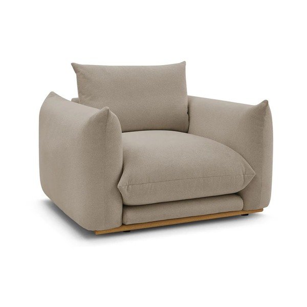 Krėslas smėlio spalvos Ernest – Bobochic Paris