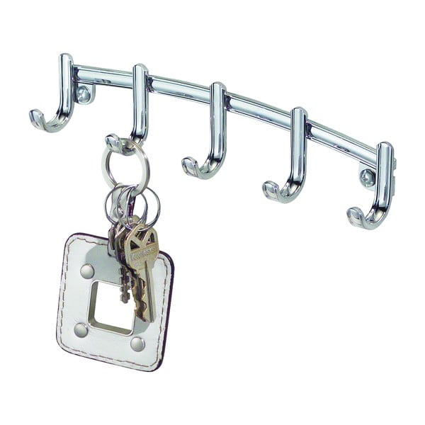 Metalinė raktų kabykla iDesign York Lyra, 21,5 x 4,6 cm