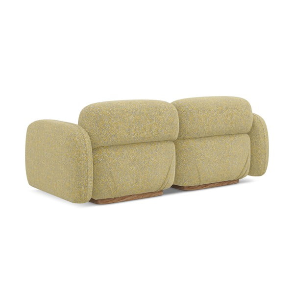 Geltonos spalvos sofa 190 cm Ailani – Makamii-image-3