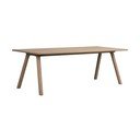 Iš ąžuolo masyvo prailginamas valgomojo stalas 95x220 cm Clapperton – Rowico