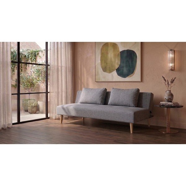 Šviesiai pilka sofa-lova Bonami Essentials Matylda-image-1