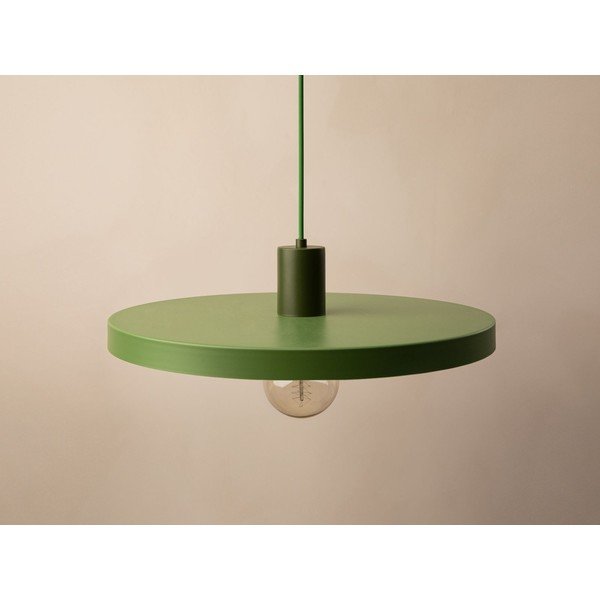 Žalios spalvos iš metalo kabantis šviestuvas ø 40 cm Ori – Micadoni -image-3