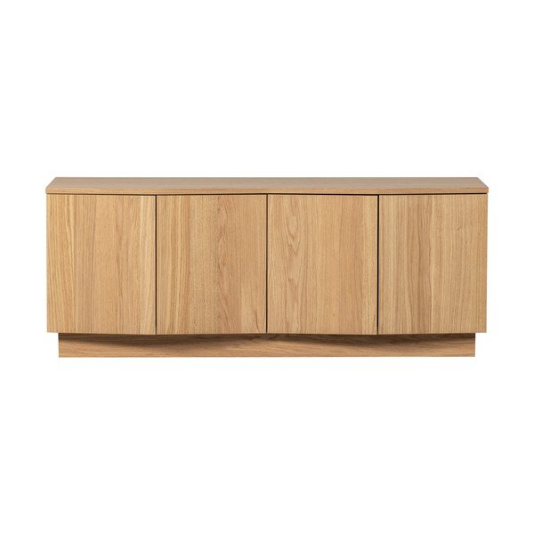 Natūralios spalvos TV spintelė iš ąžuolo masyvo 133x52x45 cm Zuma – WOOOD