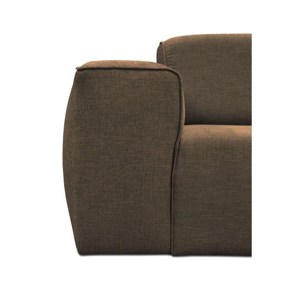 Šviesiai ruda trijų vietų sofa su pufu Cosmopolitan Design Phoenix-image-3