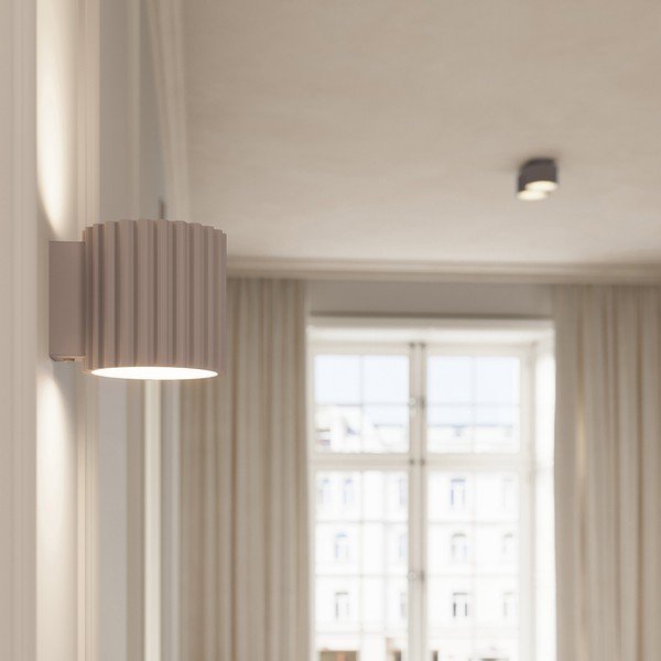 Taupe spalvos iš metalo taškinis šviestuvas ø 10 cm Zora – Sollux-image-1