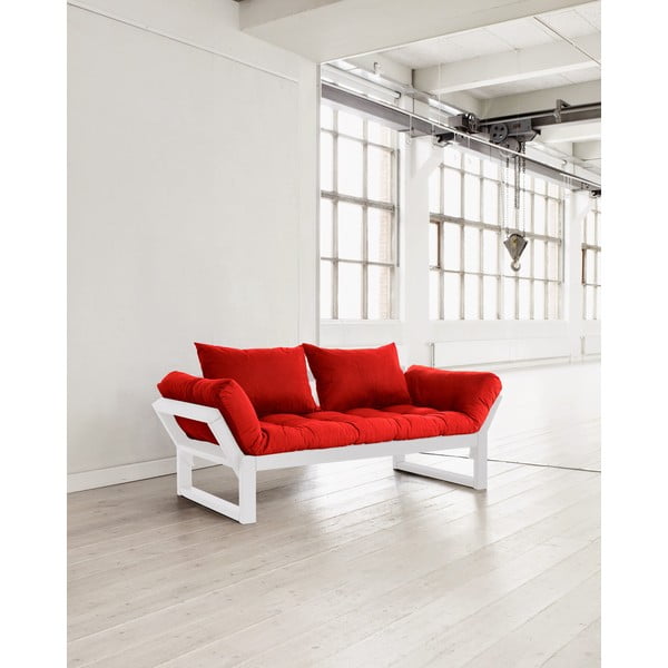 Sofa "Karup Edge" balta/raudona