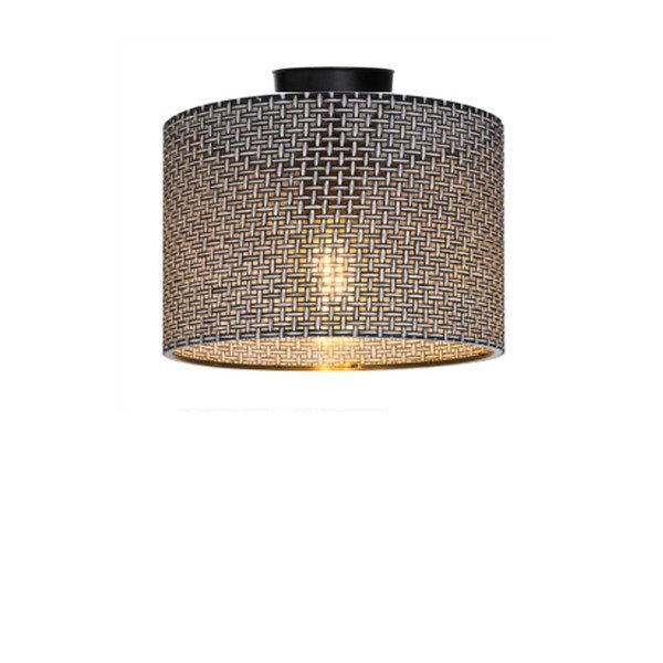 Lubinis šviestuvas pilkos spalvos ø 38 cm su tekstiliniu gaubtu Goza – Squid Lighting