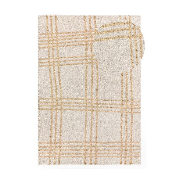 Smėlio spalvos/kreminės spalvos kilimas 133x190 cm Helia – Universal