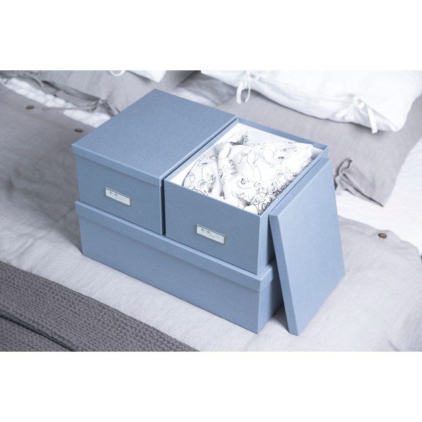 Daiktadėžė iš kartono su dangčiu 3 vnt. Inge – Bigso Box of Sweden-image-2