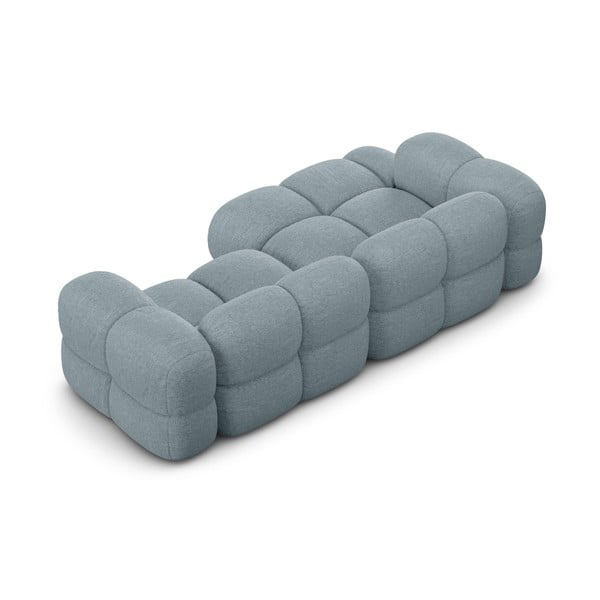 Šviesiai mėlynos spalvos kampinė sofa (su kairiuoju kampu/su gultu) Loretto – Cosmopolitan Design-image-4