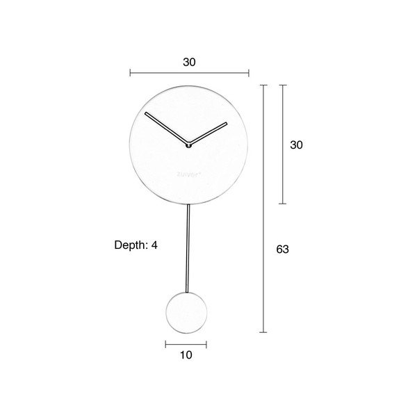 Juodas sieninis laikrodis Zuiver-image-2