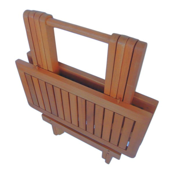 Iš akacijos masyvo sodo šoninis staliukas 50x50 cm Cleveland – Garden Pleasure-image-3