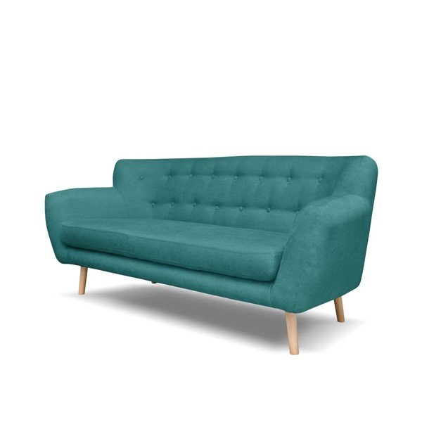 Žalios ir mėlynos spalvos sofa Cosmopolitan design London, 162 cm-image-2