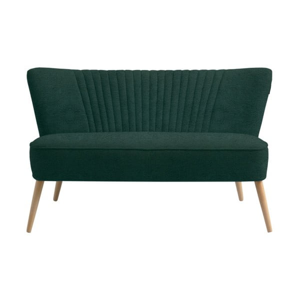 Tamsiai žalia dviejų vietų sofa Individualizuotos formos Harry