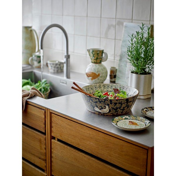 Mėlynos spalvos iš keramikos dubuo ø 28 cm Hezha – Bloomingville-image-2