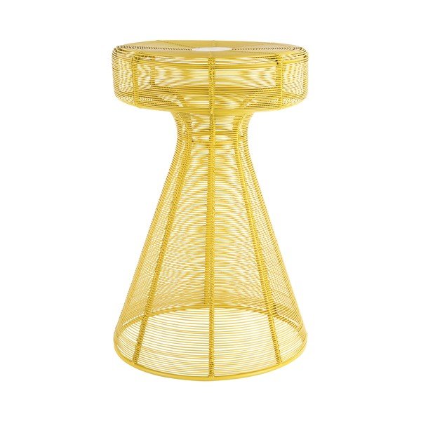 Iš metalo apvalios formos šoninis stalas ø 30,5 cm Cuerda Corcho – Leitmotiv