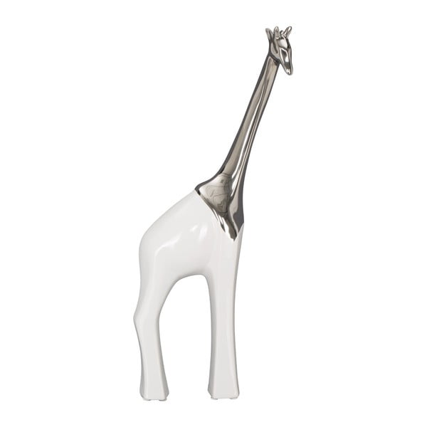 Balta keraminė dekoratyvinė statula Mauro Ferretti Žirafa, aukštis 45 cm