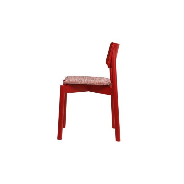 Raudonos spalvos galima dėti viena ant kitos valgomojo kėdė Wem – noo.ma-image-2