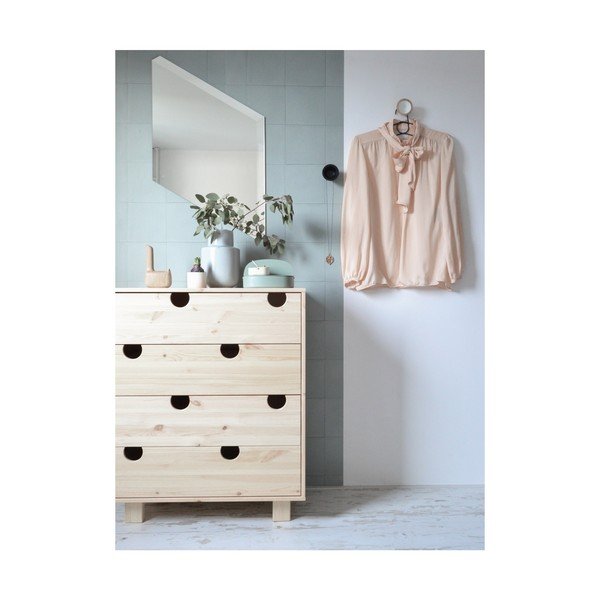 Komoda su keturiais stalčiais Karup Design House Natural/White-image-4