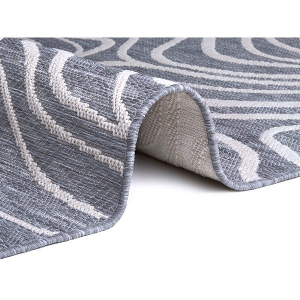 Lauko kilimas pilkos spalvos 155x230 cm – Elle Decoration-image-2