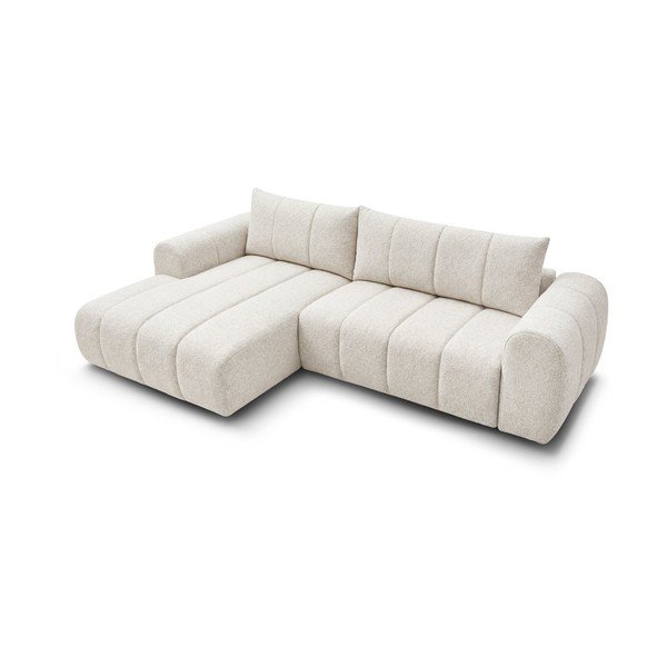 Smėlio spalvos kampinė sofa (su kairiuoju kampu/su gultu) Nesty – Bobochic Paris-image-4