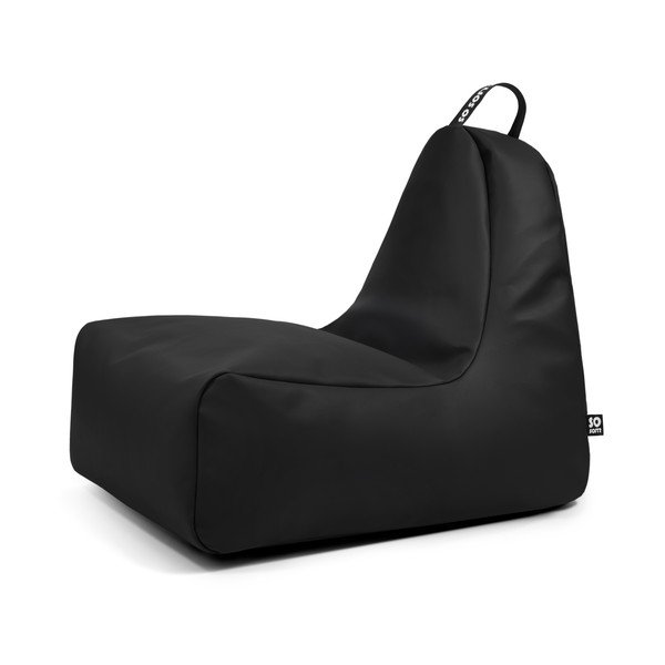 Juodos spalvos iš dirbtinės odos sėdmaišis Chill XL – So Soft?