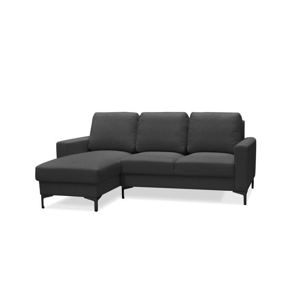 Tamsiai pilka kampinė sofa "Cosmopolitan" dizainas Atlanta, kairysis kampas-image-2