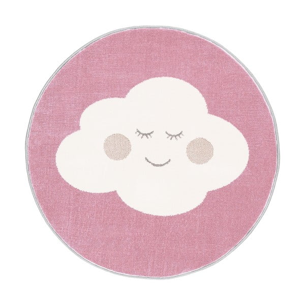 Vaikiškas kilimas rožinės spalvos ø 100 cm Soft – FD