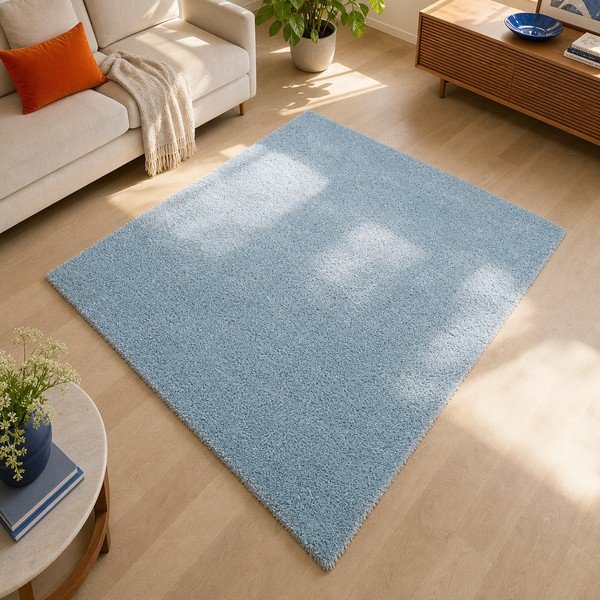 Šviesiai mėlynas kilimas Universal Aqua Liso, 57 x 110 cm-image-1