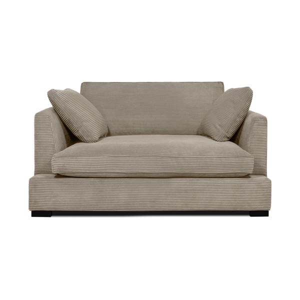 Sofa iš kordinio velveto smėlio spalvos 132 cm Mobby – Scandic
