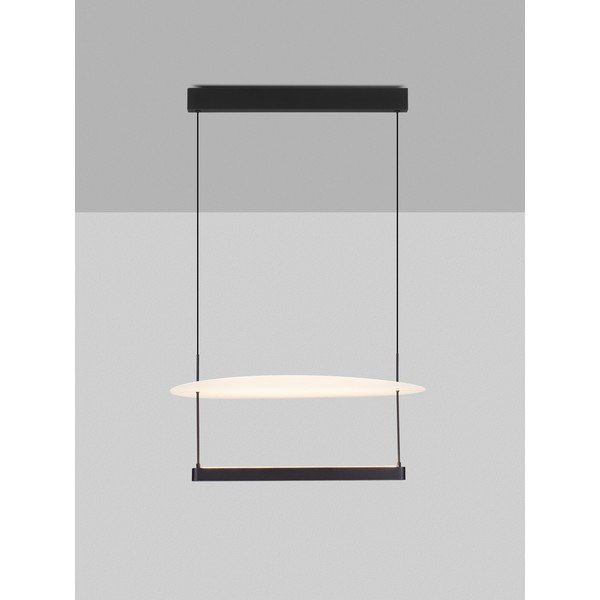 Baltos spalvos/matinės juodos spalvos iš aliuminio kabantis šviestuvas LED su pritemdymo funkcija ø 60 cm Diona – Nova Luce-image-3