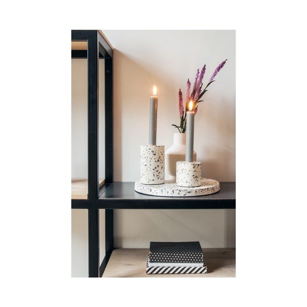Rankų darbo žvakidė PT LIVING Terrazzo Trois, aukštis 12,5 cm-image-4