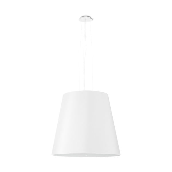 Baltas pakabinamas šviestuvas su stikliniu gaubtu ø 50 cm Tresco - Nice Lamps