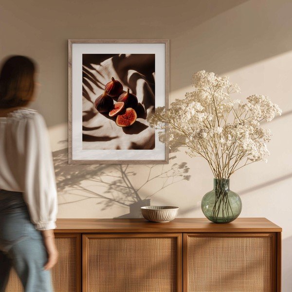 Spausdintas paveikslas su rėmeliu 40x50 cm Ripe Figs – Styler-image-2