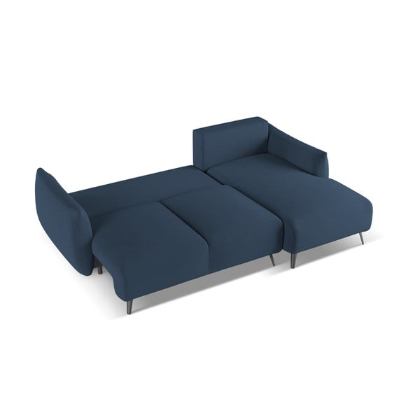 Mėlynos spalvos kampinė sofa (su dešiniuoju kampu) Malie – Makamii-image-3