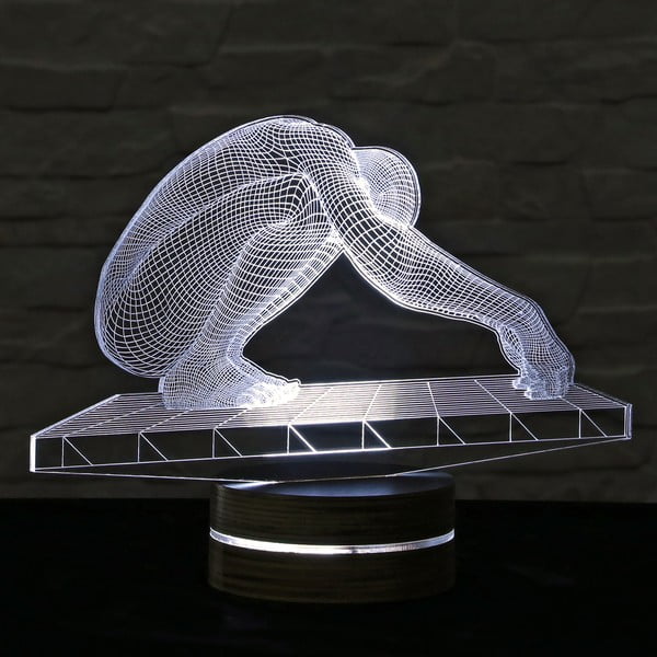 3D stalinė lempa Asmuo