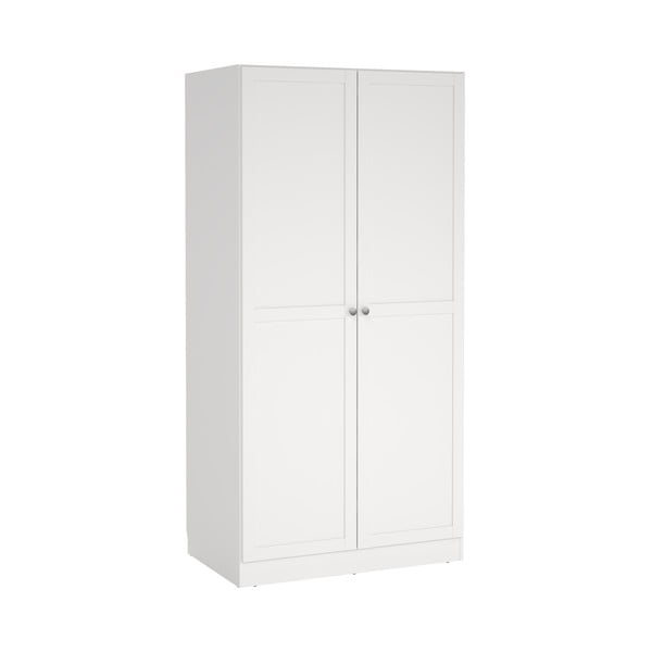 Baltos spalvos drabužių spinta 99x200x62 cm Billund – Tvilum-image-4