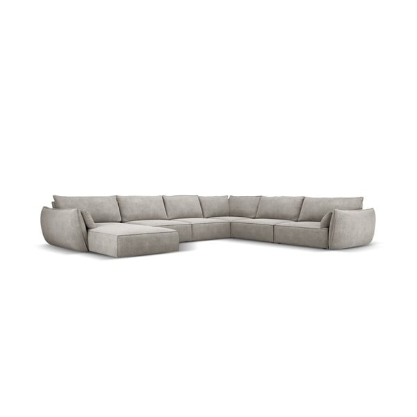 Šviesiai pilka kampinė sofa (dešinysis kampas) Vanda - Mazzini Sofas-image-2